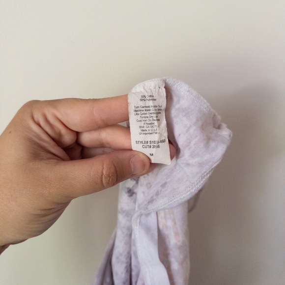 Y2K NYC‎ Graphic Print Top Womens M Pink Gray Grunge Rhinestone 3D Urban Queens - Picture 7 of 8